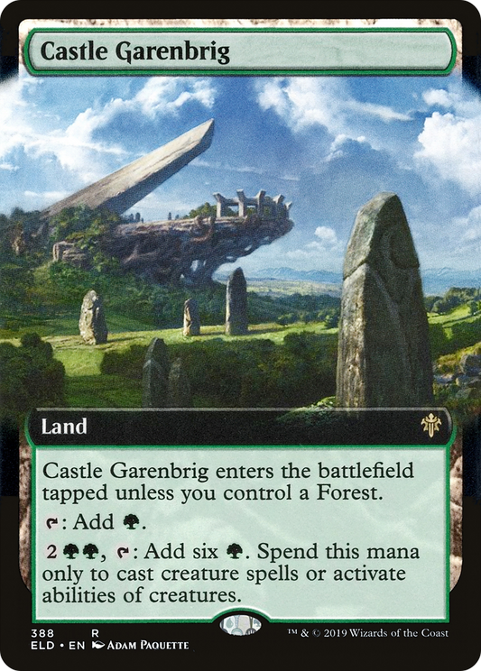 Castle Garenbrig (ELD-388) - Throne of Eldraine: (Extended Art) Foil