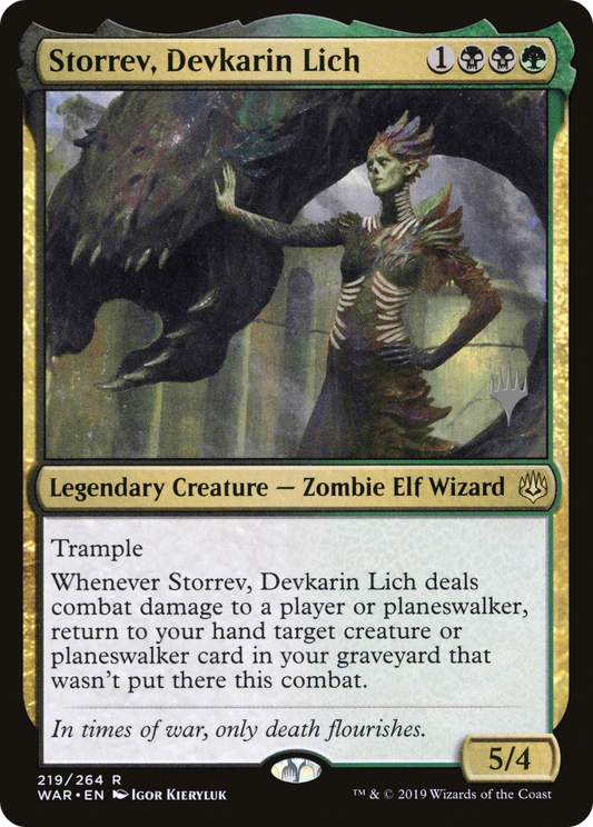 Storrev, Devkarin Lich (PPELD-219) - War of the Spark Promos Foil