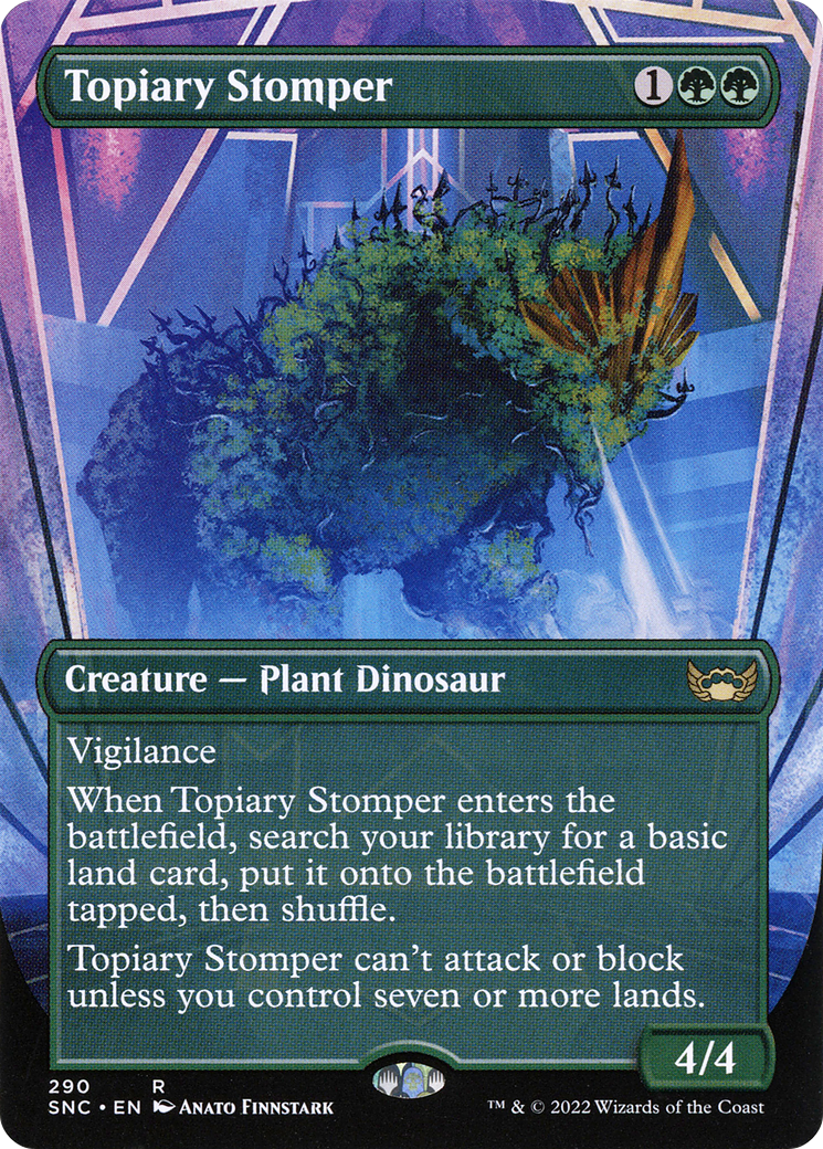 Topiary Stomper (SNC-290) - Streets of New Capenna (Borderless) Foil
