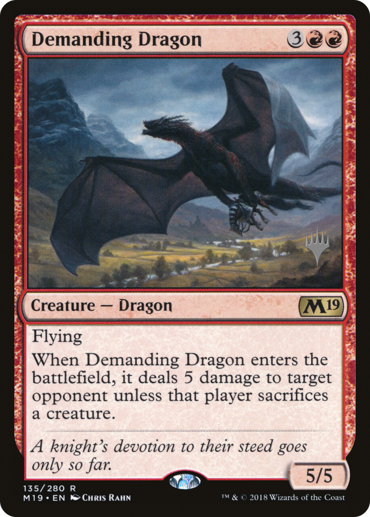 Demanding Dragon (PPM20-135) - Core Set 2019 Promos Foil