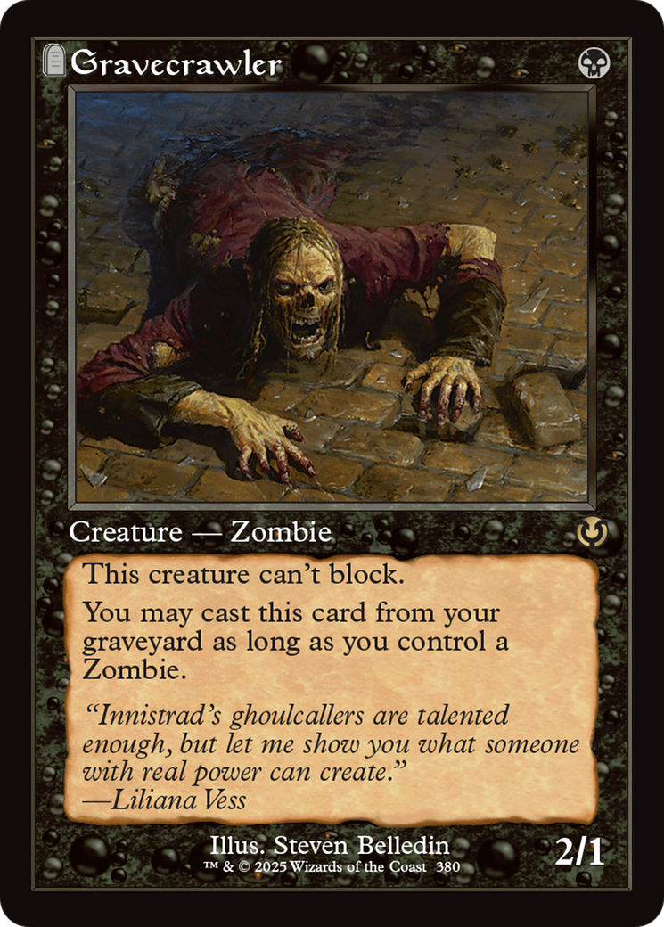 Gravecrawler (Retro Frame) (INR-380) - Innistrad Remastered Foil