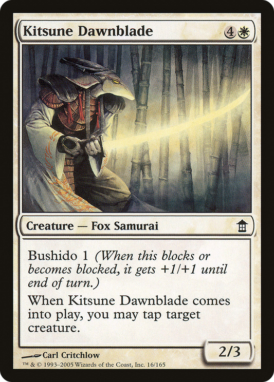 Kitsune Dawnblade (SOK-016) - Saviors of Kamigawa Foil