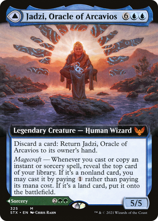 Jadzi, Oracle of Arcavios // Journey to the Oracle (STX-325) - Strixhaven: School of Mages: (Extended Art)
