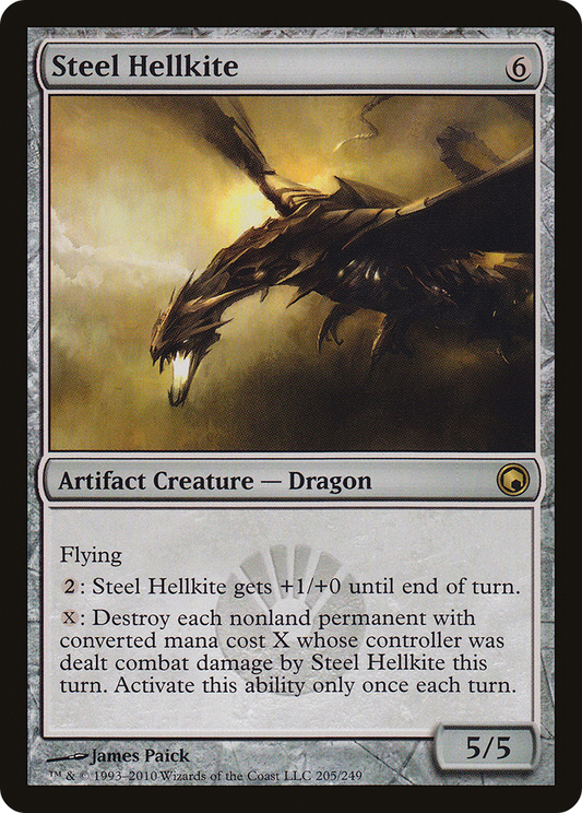 Steel Hellkite (SOM-205) - Scars of Mirrodin