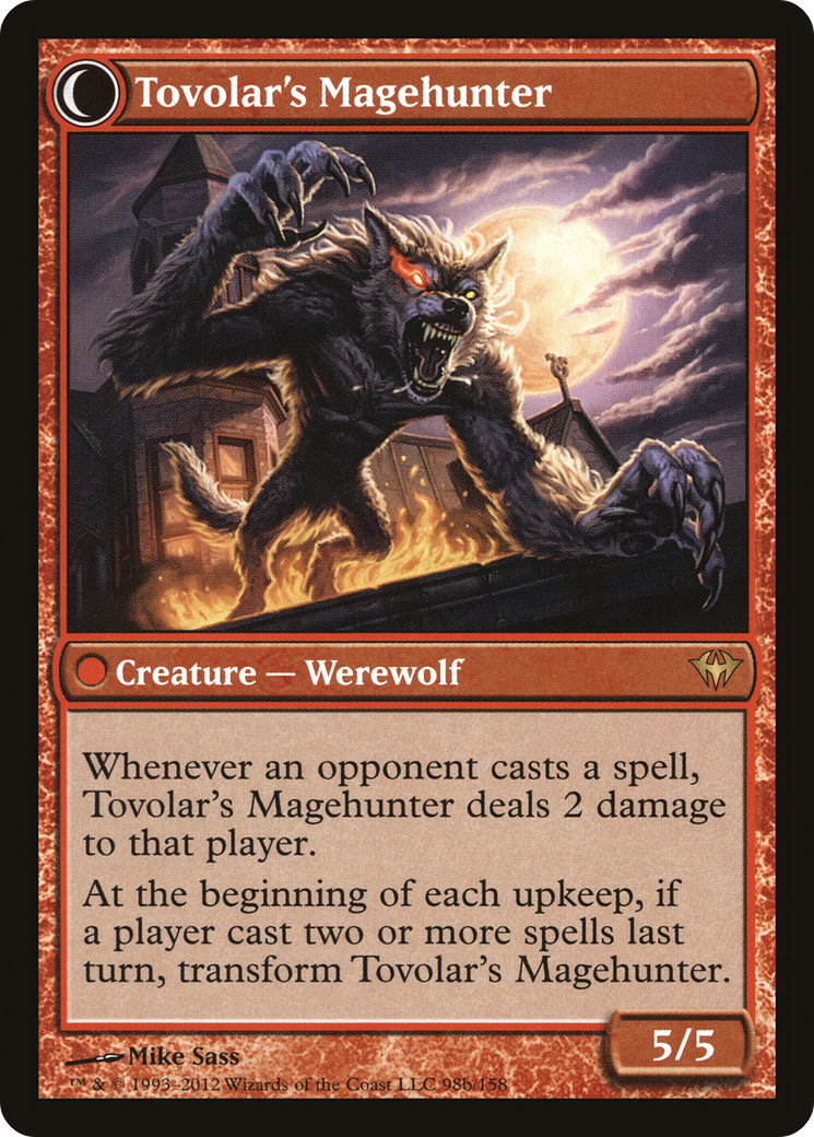 Mondronen Shaman // Tovolar's Magehunter (DKA-098) - Dark Ascension: (Double Faced Transform) Foil