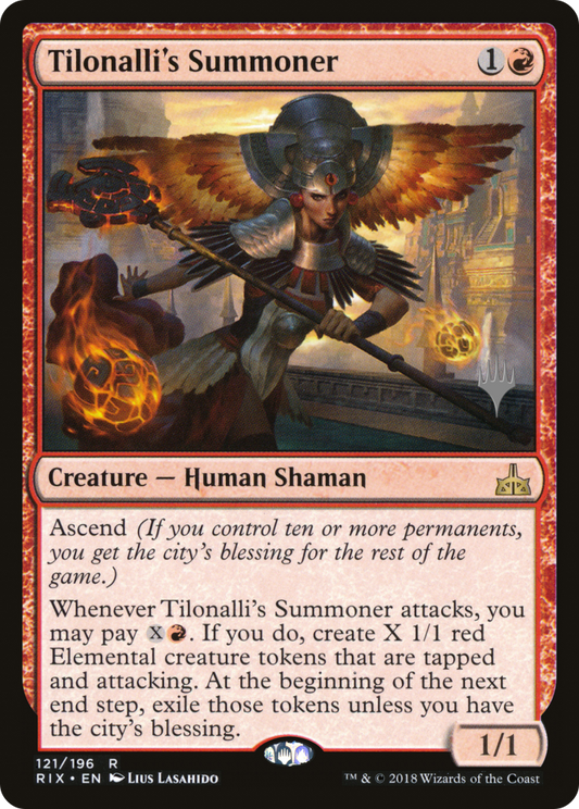 Tilonalli's Summoner (PPM20-121) - Rivals of Ixalan Promos