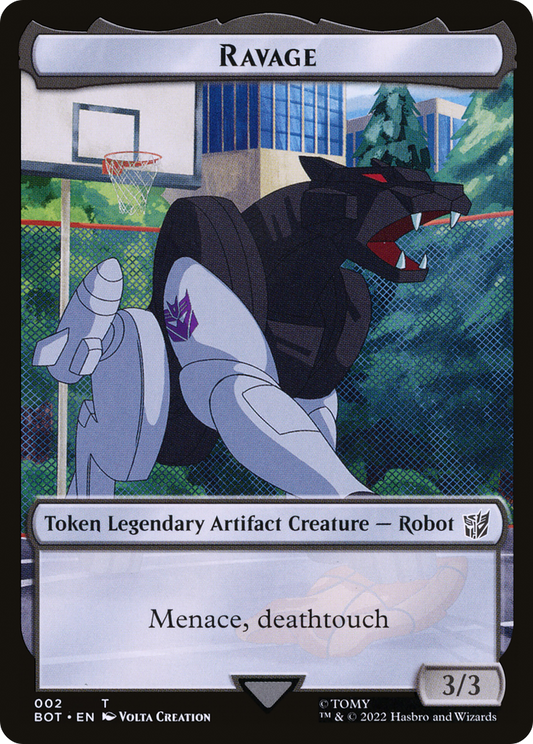 Ravage (BOT-002) - Transformers Tokens Foil