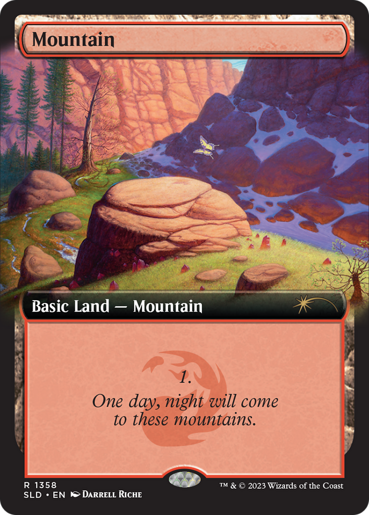 Mountain (SLD-1358) - Secret Lair Drop: (Extended Art) Foil