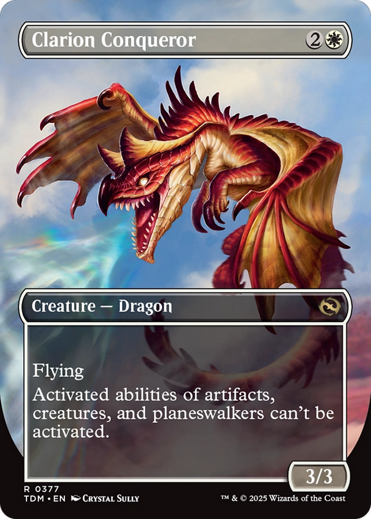 Clarion Conqueror // Clarion Conqueror (TDM-377) - Tarkir: Dragonstorm (Borderless)