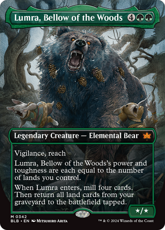 Lumra, Bellow of the Woods (BLB-342) - Bloomburrow (Borderless)