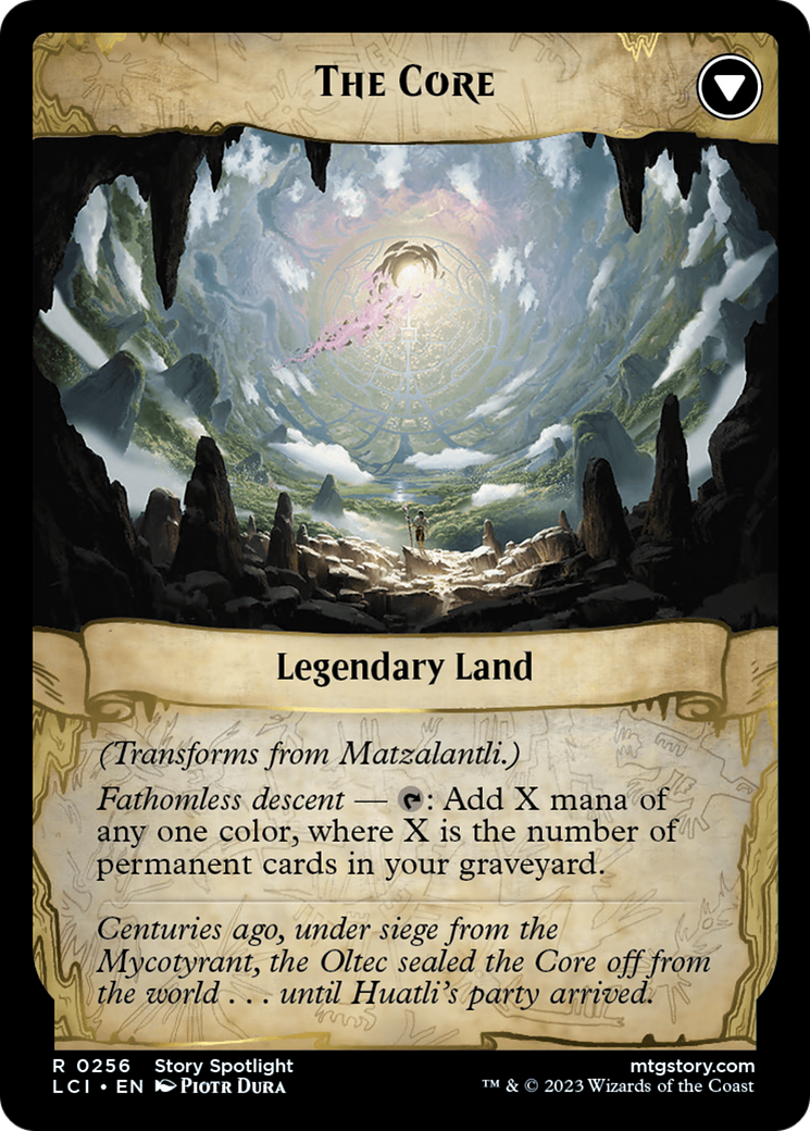 Matzalantli, the Great Door // The Core (LCI-256) - The Lost Caverns of Ixalan Foil