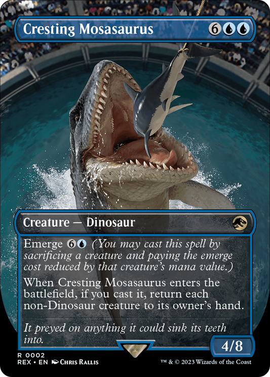 Cresting Mosasaurus (REX-002) - Jurassic World Collection (Borderless)
