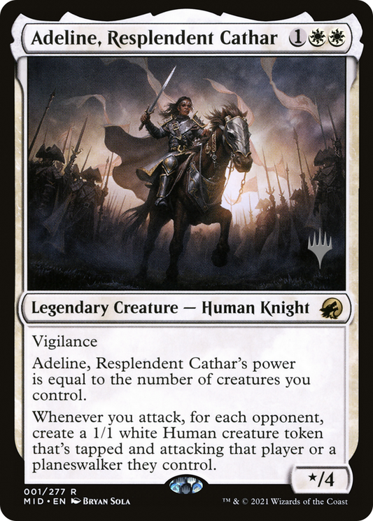 Adeline, Resplendent Cathar (PPMID-01P) - Innistrad: Midnight Hunt Promos Foil