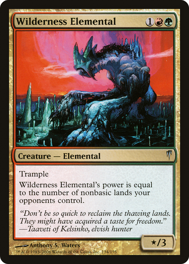 Wilderness Elemental (CSP-134) - Coldsnap Foil