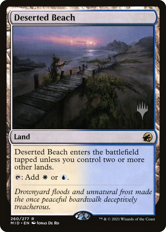 Deserted Beach (PPMID-260P) - Innistrad: Midnight Hunt Promos