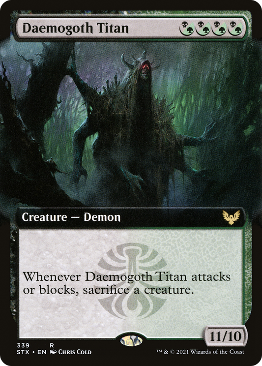 Daemogoth Titan (STX-339) - Strixhaven: School of Mages: (Extended Art)