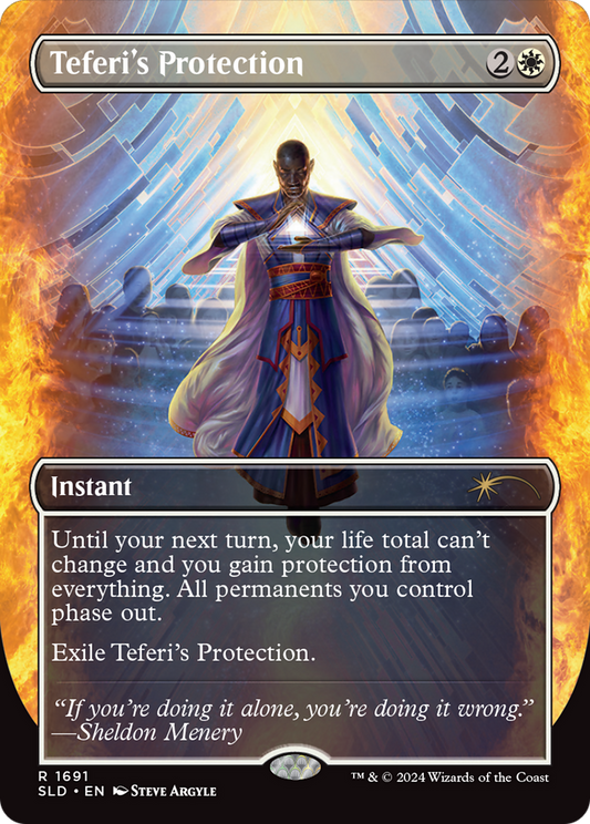 Teferi's Protection (SLD-1691) - Secret Lair Drop (Borderless) Foil