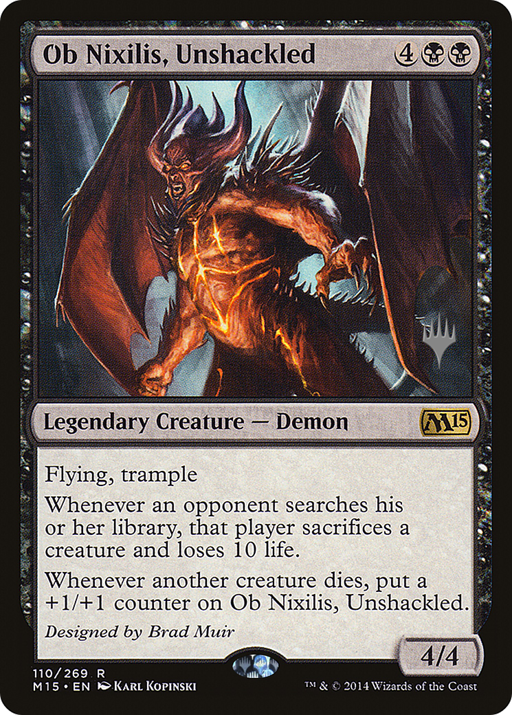 Ob Nixilis, Unshackled (PPZNR-110P) - Magic 2015 Promos Foil