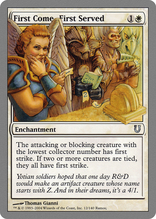 First Come, First Served (UNH-012) - Unhinged Foil