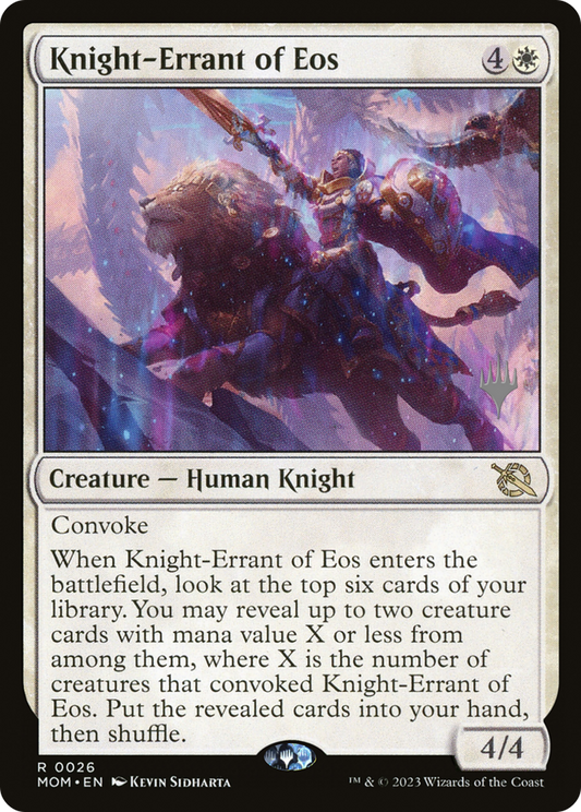 Knight-Errant of Eos (PPMOM-026) - March of the Machine Promos Foil
