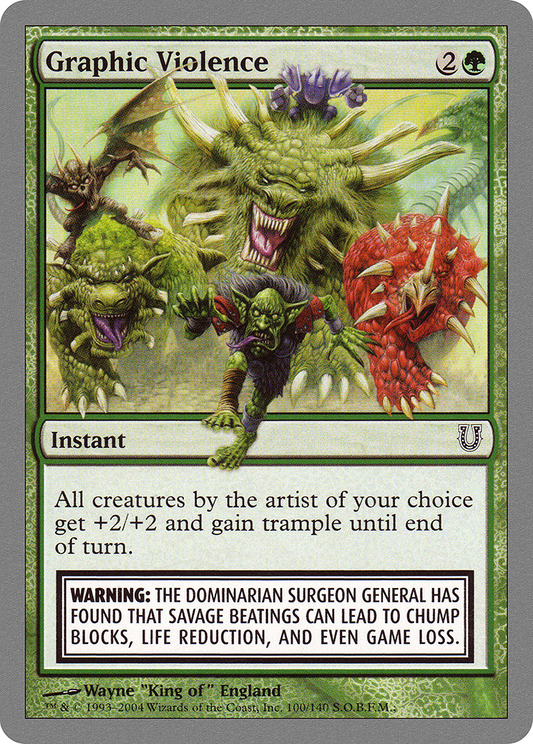 Graphic Violence (UNH-100) - Unhinged Foil