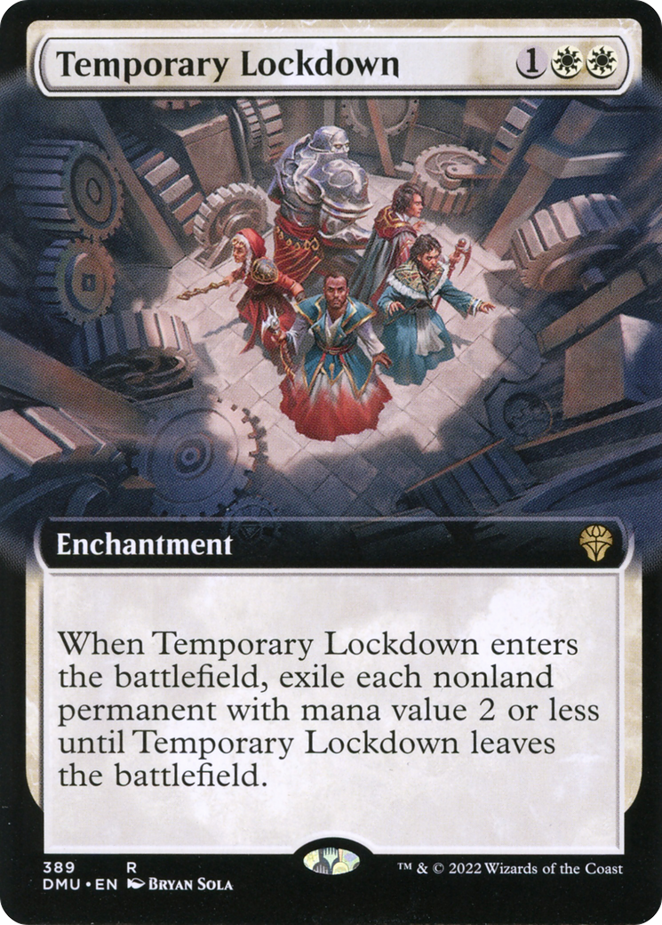 Temporary Lockdown (DMU-389) - Dominaria United: (Extended Art)