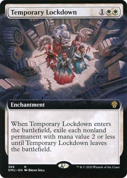 Temporary Lockdown (DMU-389) - Dominaria United: (Extended Art)