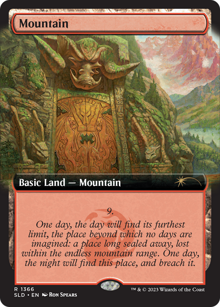 Mountain (SLD-1366) - Secret Lair Drop: (Extended Art) Foil