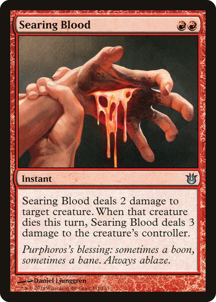 Searing Blood (BNG-111) - Born of the Gods Foil