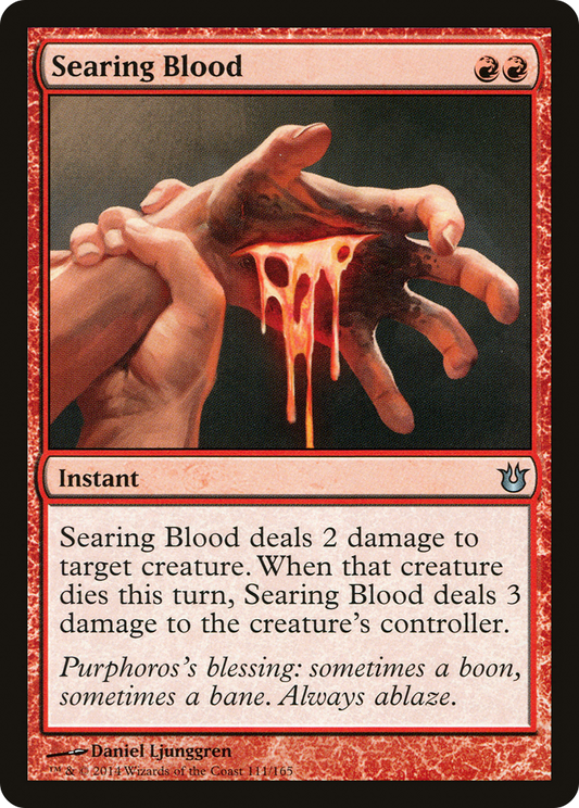 Searing Blood (BNG-111) - Born of the Gods Foil