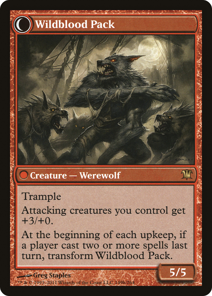 Instigator Gang // Wildblood Pack (ISD-149) - Innistrad: (Double Faced Transform) Foil