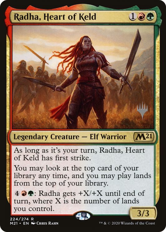 Radha, Heart of Keld (PPM21-224) - Core Set 2021 Promos Foil