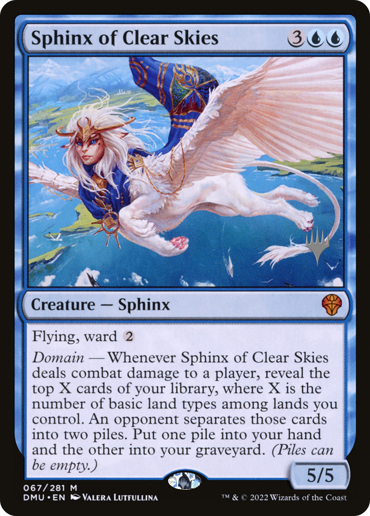 Sphinx of Clear Skies (PPDMU-067) - Dominaria United Promos Foil