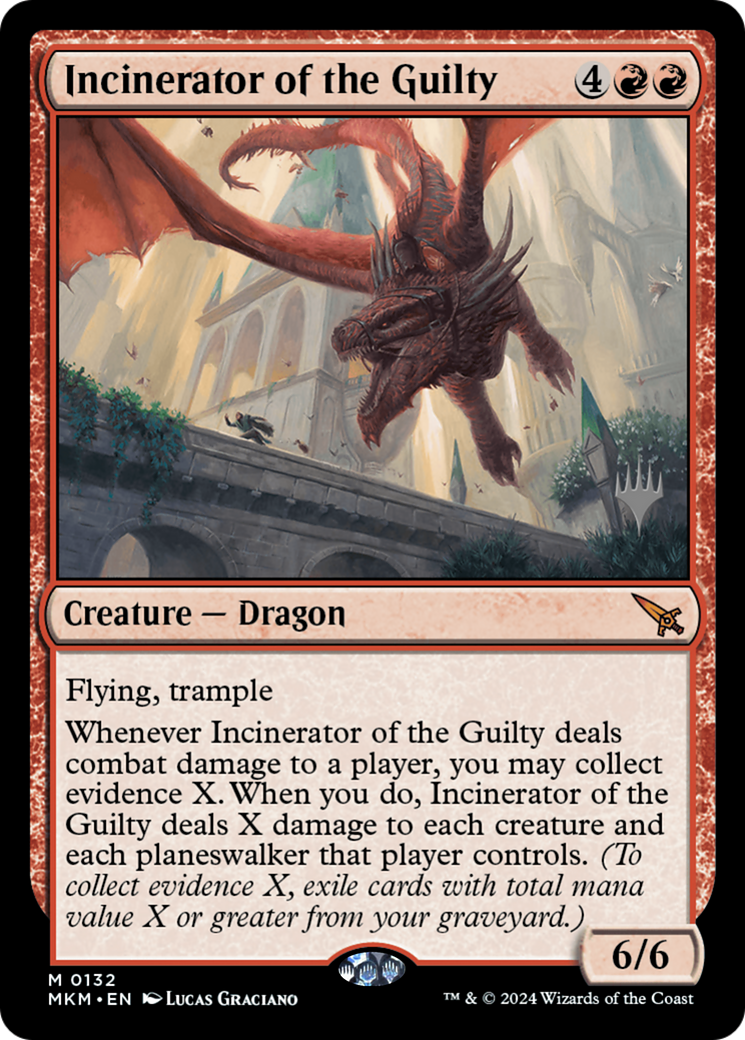 Incinerator of the Guilty (PPMKM-132) - Murders at Karlov Manor Promos Foil