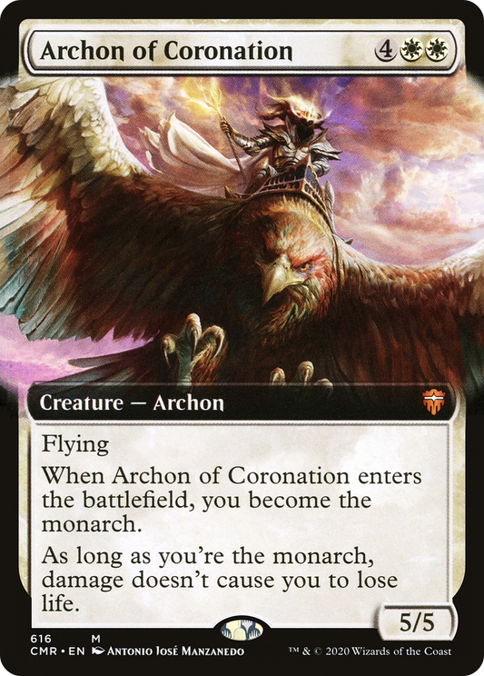 Archon of Coronation (CMR-616) - Commander Legends: (Extended Art) Foil