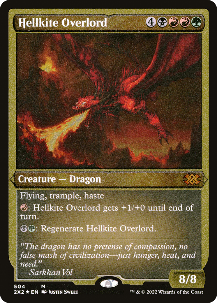Hellkite Overlord (2X2-504) - Double Masters 2022 Foil