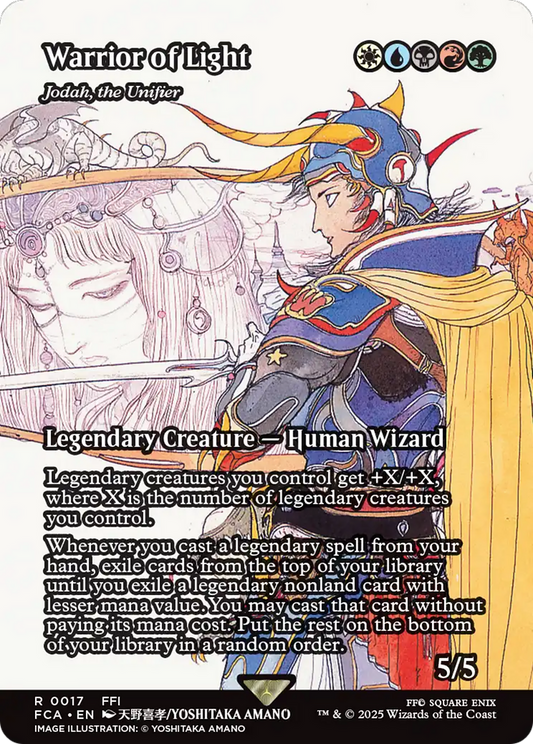 Warrior of Light - Jodah, the Unifier (Showcase) (FCA-017) - FINAL FANTASY: Through the Ages / Warrior of Light (Borderless)