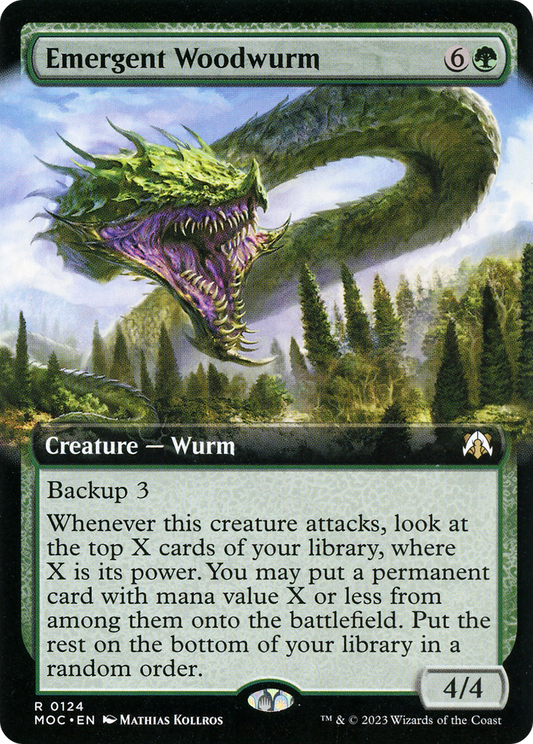 Emergent Woodwurm (MOC-124) - March of the Machine Commander: (Extended Art)