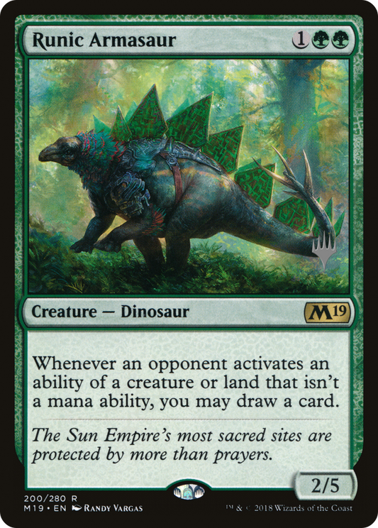 Runic Armasaur (PPIKO-200) - Core Set 2019 Promos