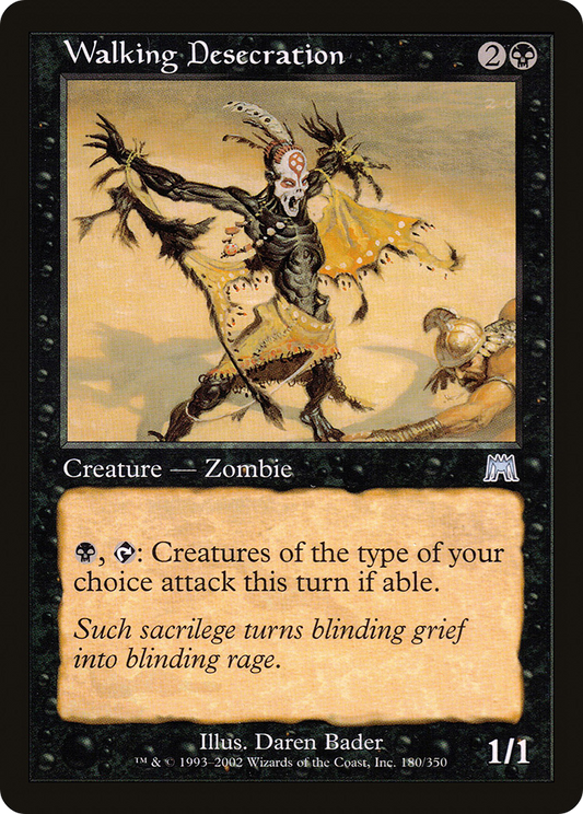 Walking Desecration (ONS-180) - Onslaught Foil