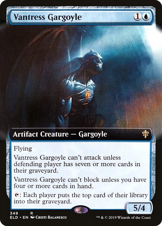 Vantress Gargoyle (ELD-349) - Throne of Eldraine: (Extended Art) Foil