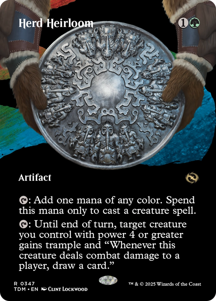 Herd Heirloom (TDM-347) - Tarkir: Dragonstorm: (Showcase) (Borderless) Foil