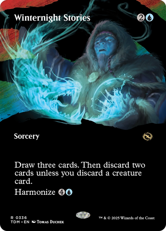 Winternight Stories (TDM-336) - Tarkir: Dragonstorm: (Showcase) (Borderless) Foil