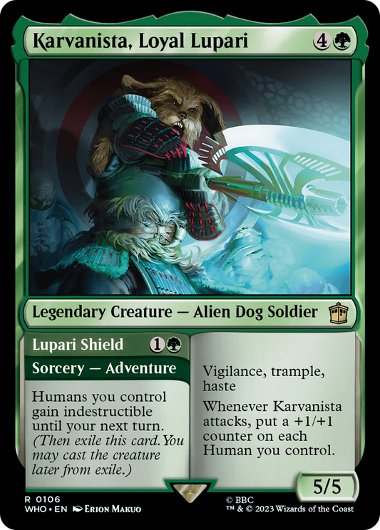 Karvanista, Loyal Lupari // Lupari Shield (WHO-106) - Doctor Who Foil