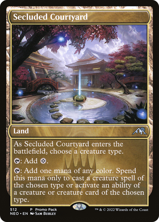 Secluded Courtyard (PPNEO-512) - Kamigawa: Neon Dynasty
