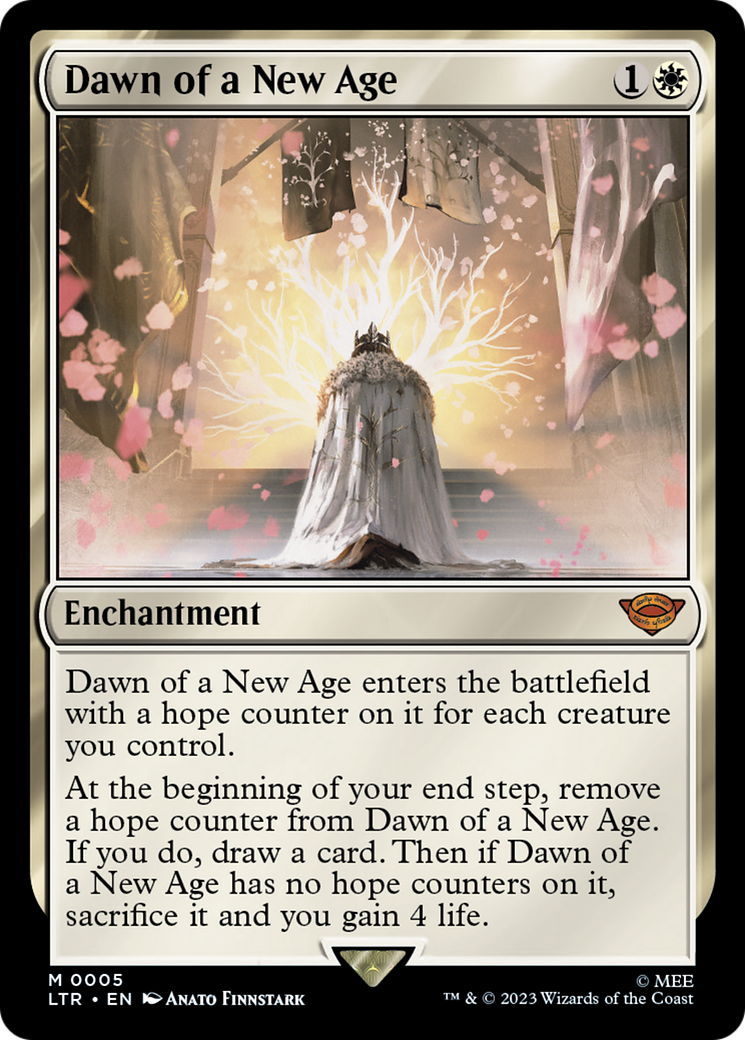 Dawn of a New Age (LTR-005) - The Lord of the Rings: Tales of Middle-earth Foil