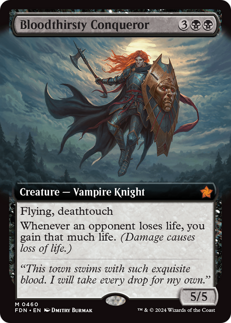 Bloodthirsty Conqueror (Extended Art) (FDN-460) - Foundations: (Extended Art) Foil