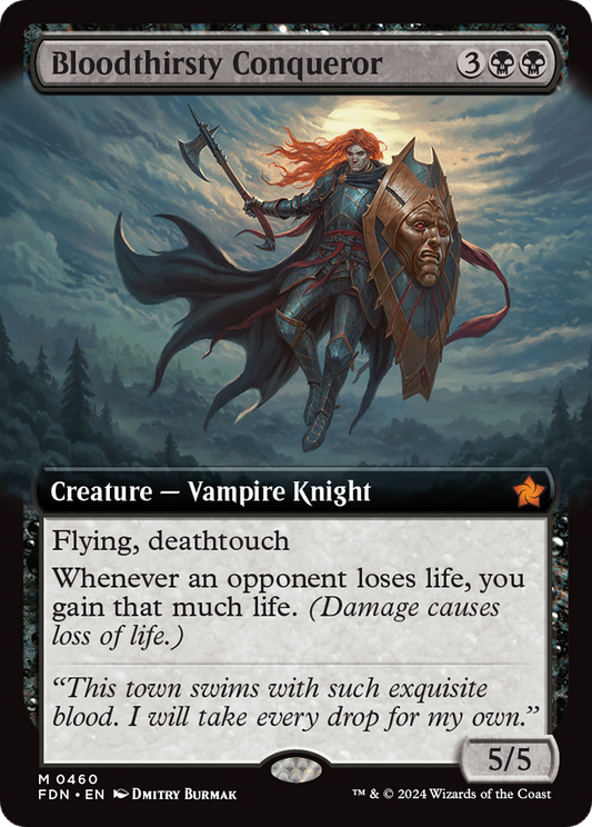 Bloodthirsty Conqueror (Extended Art) (FDN-460) - Foundations: (Extended Art) Foil