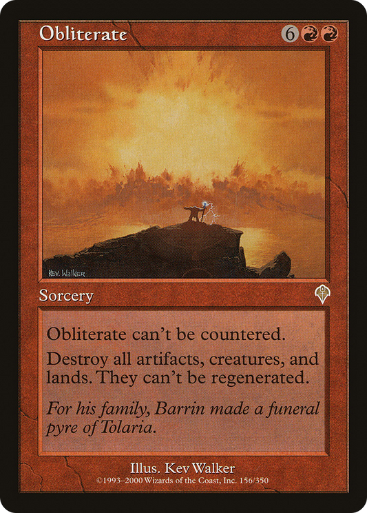 Obliterate (INV-156) - Invasion Foil