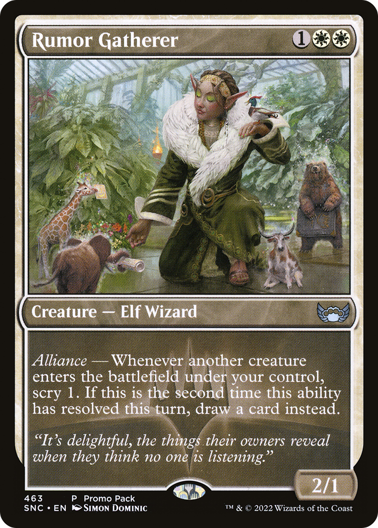Rumor Gatherer (PPSNC-463) - Streets of New Capenna Foil